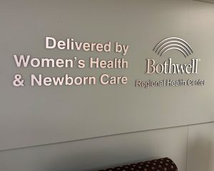 Bothwell Newborn dimensional cutout letters by Allied Signs, Sedalia, Ma