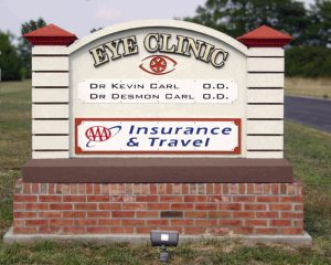 Eye Clinic HDU Monument Sign by Allied Signs Sedalia, MO